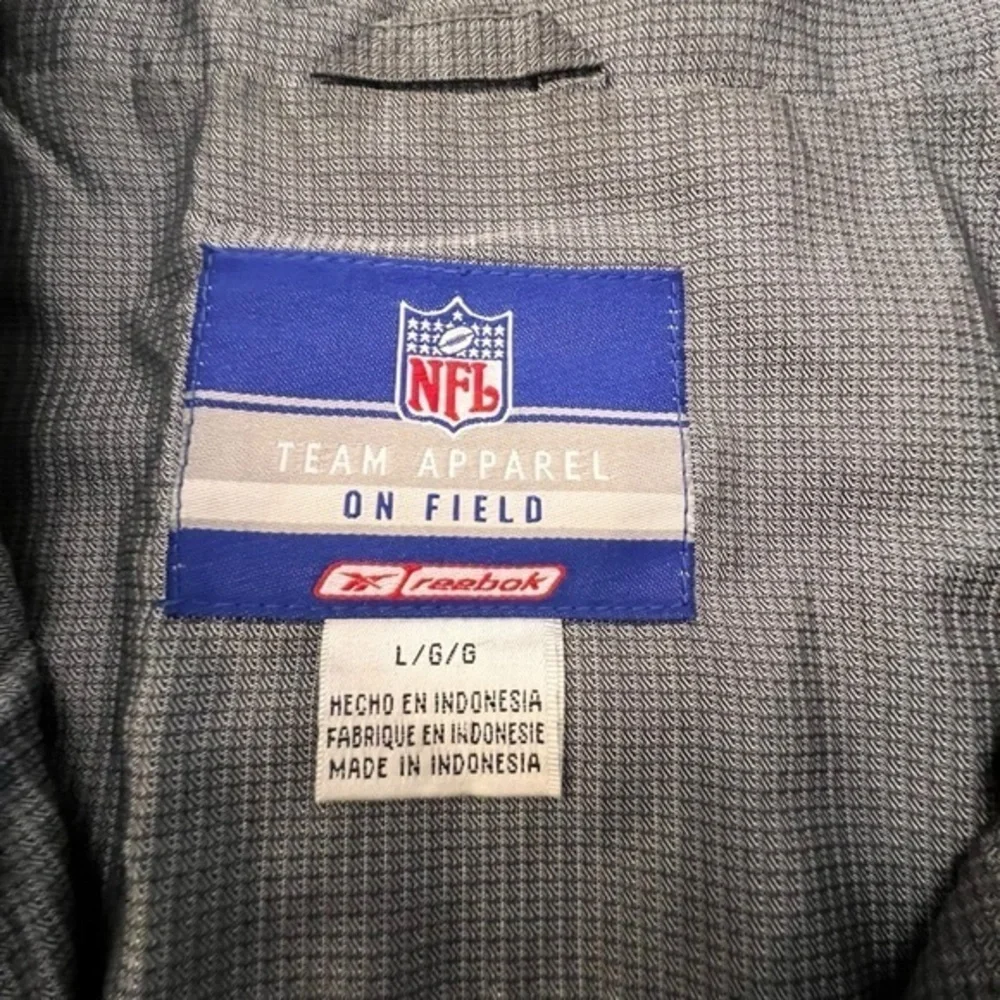 Men’s Reebok NFL Denver Broncos Big Logo Full Zip Windbreaker Jacket‎ Size Large